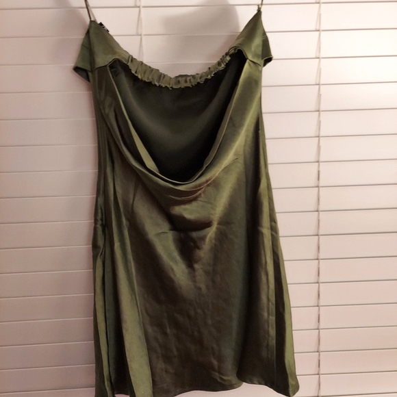 Nwt Olive green strapless mini windsor dress - Picture 4 of 7